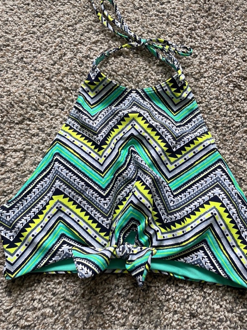 Aerie high neck bikini top swim top medium M